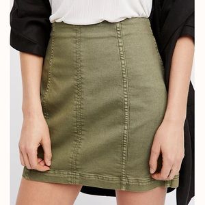Free People Green Skirt